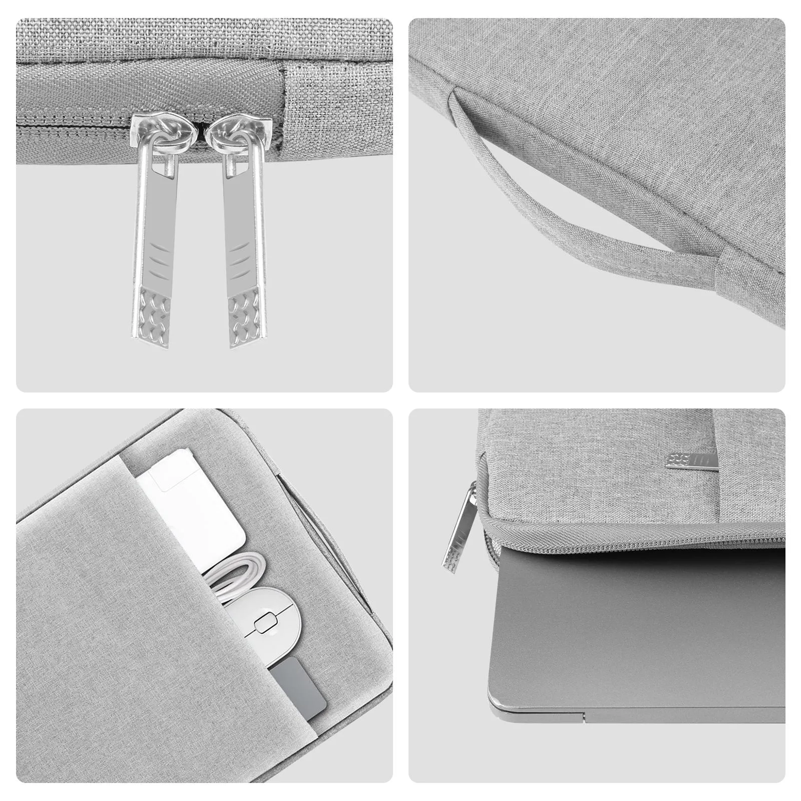 15-16.7 Inch Laptop Sleeve Briefcase With Zipper And Handle