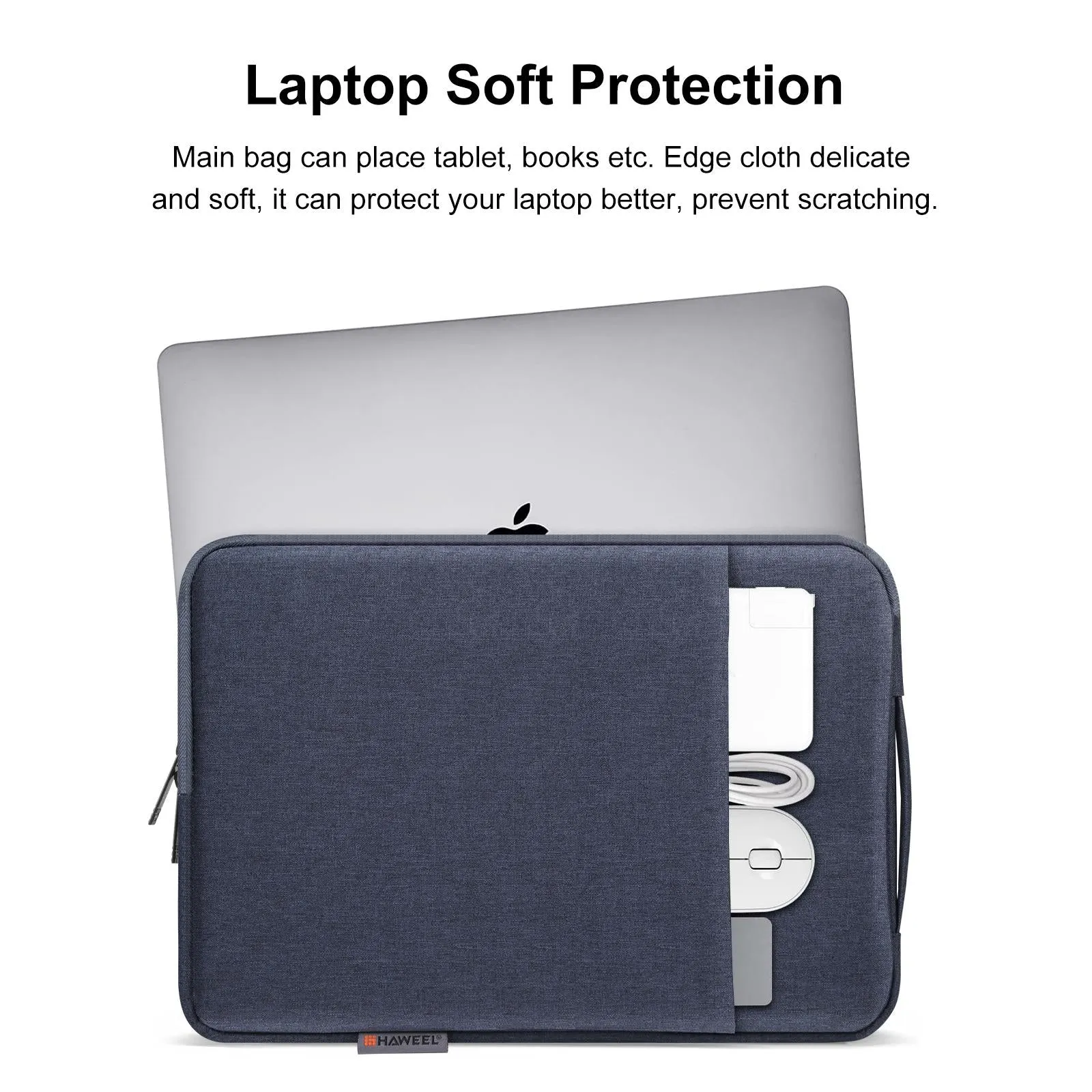 15-16.7 Inch Laptop Sleeve Briefcase With Zipper And Handle