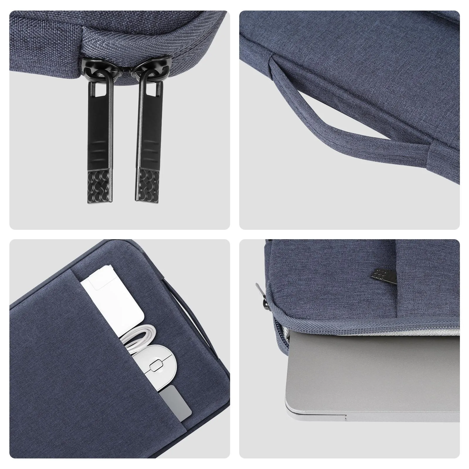 15-16.7 Inch Laptop Sleeve Briefcase With Zipper And Handle