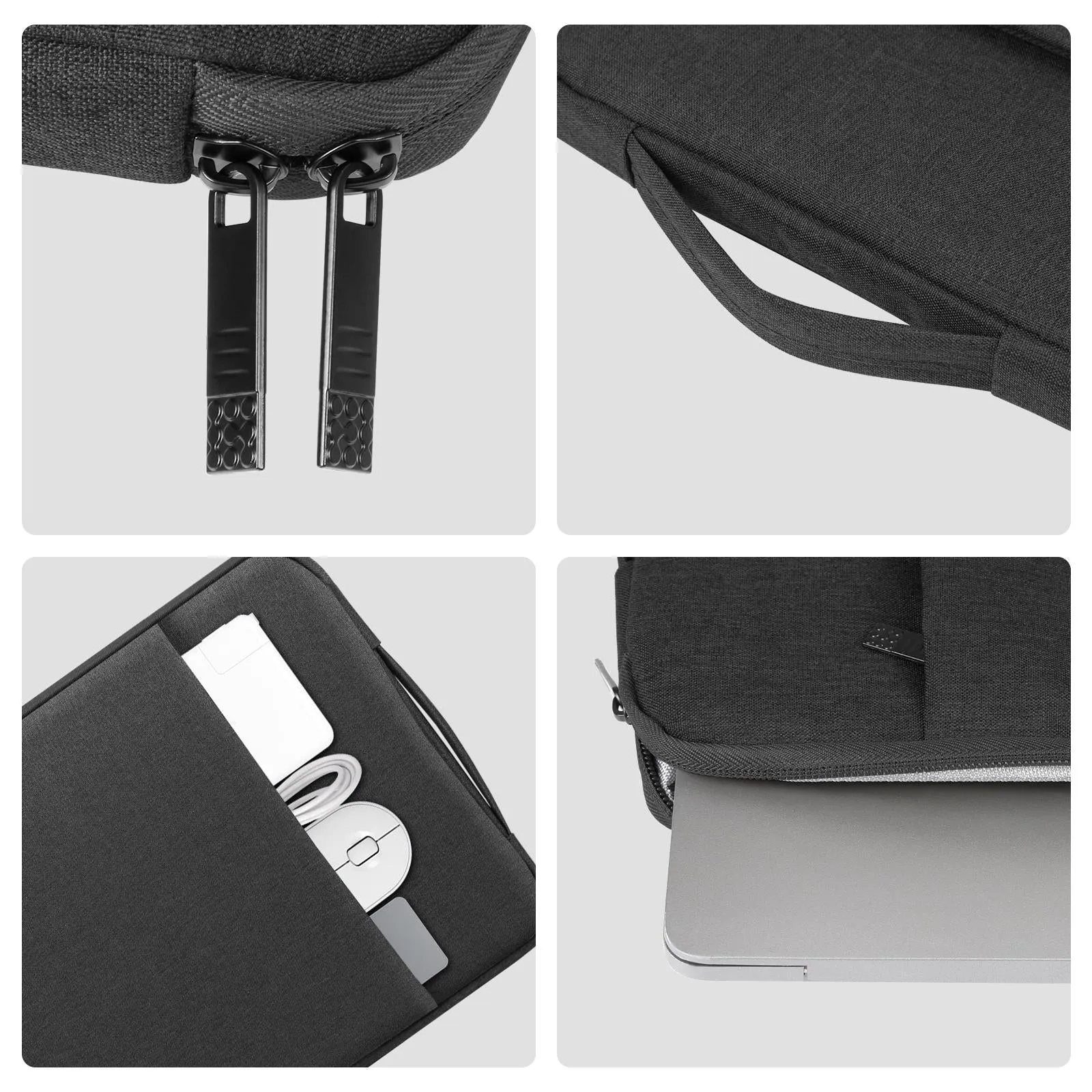 15-16.7 Inch Laptop Sleeve Briefcase With Zipper And Handle