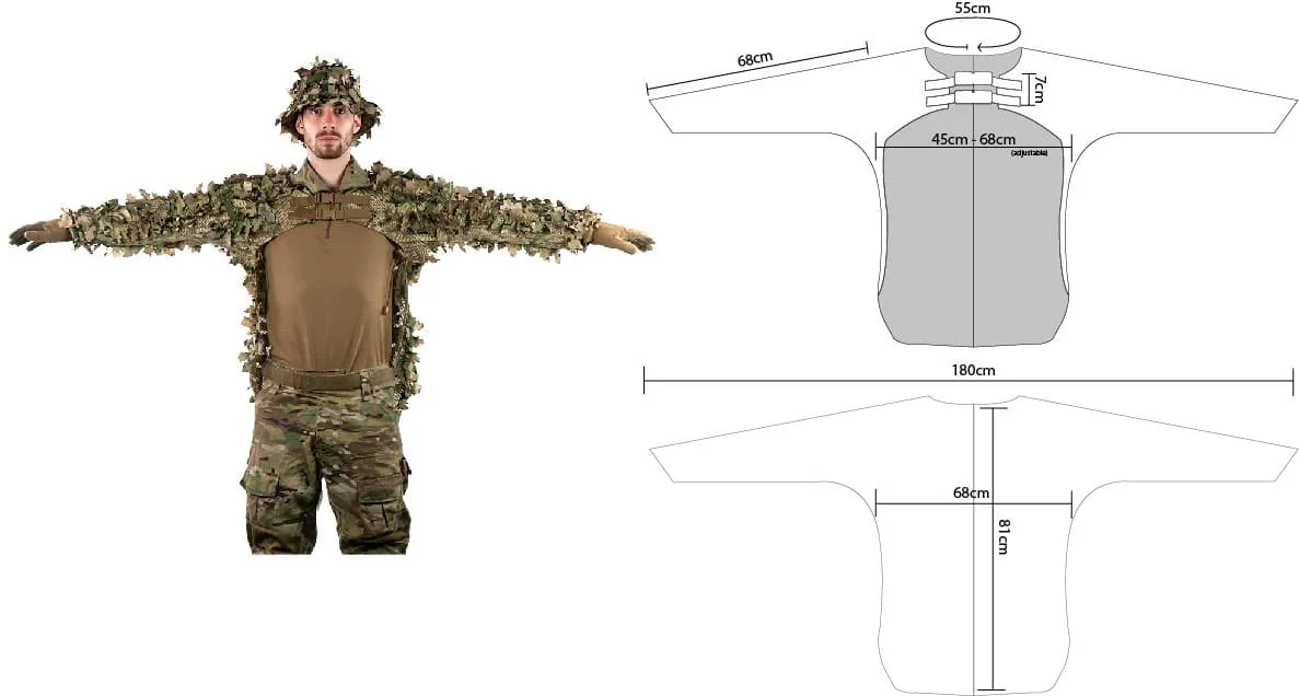3D Ghillie – Shoulder Piece - Kreuzotter