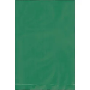 4 x 6" - 2 Mil Green Flat Poly Bags