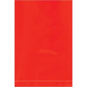 4 x 6" - 2 Mil Red Flat Poly Bags
