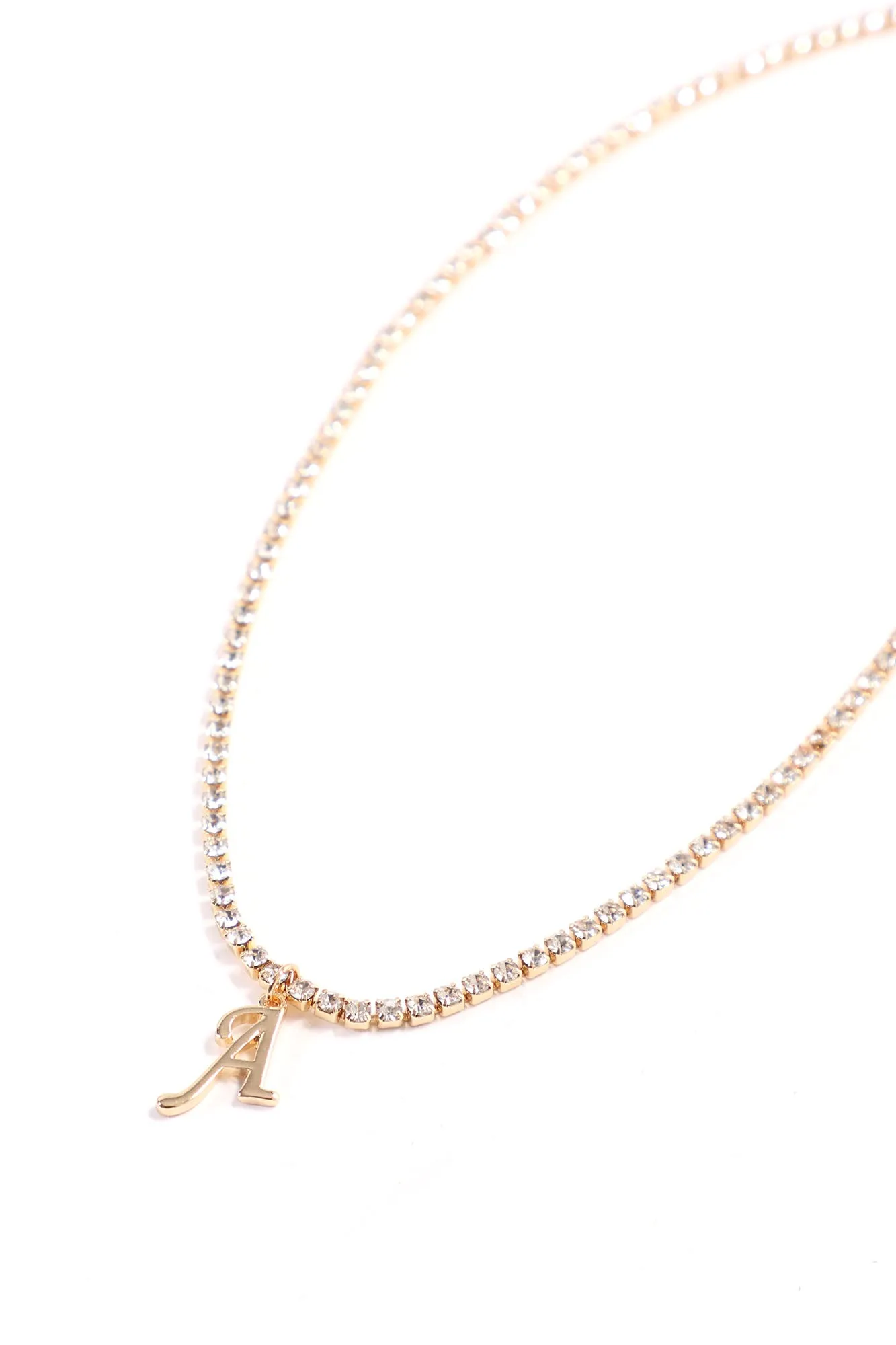 Always Personal 'A' Initial Necklace - Gold