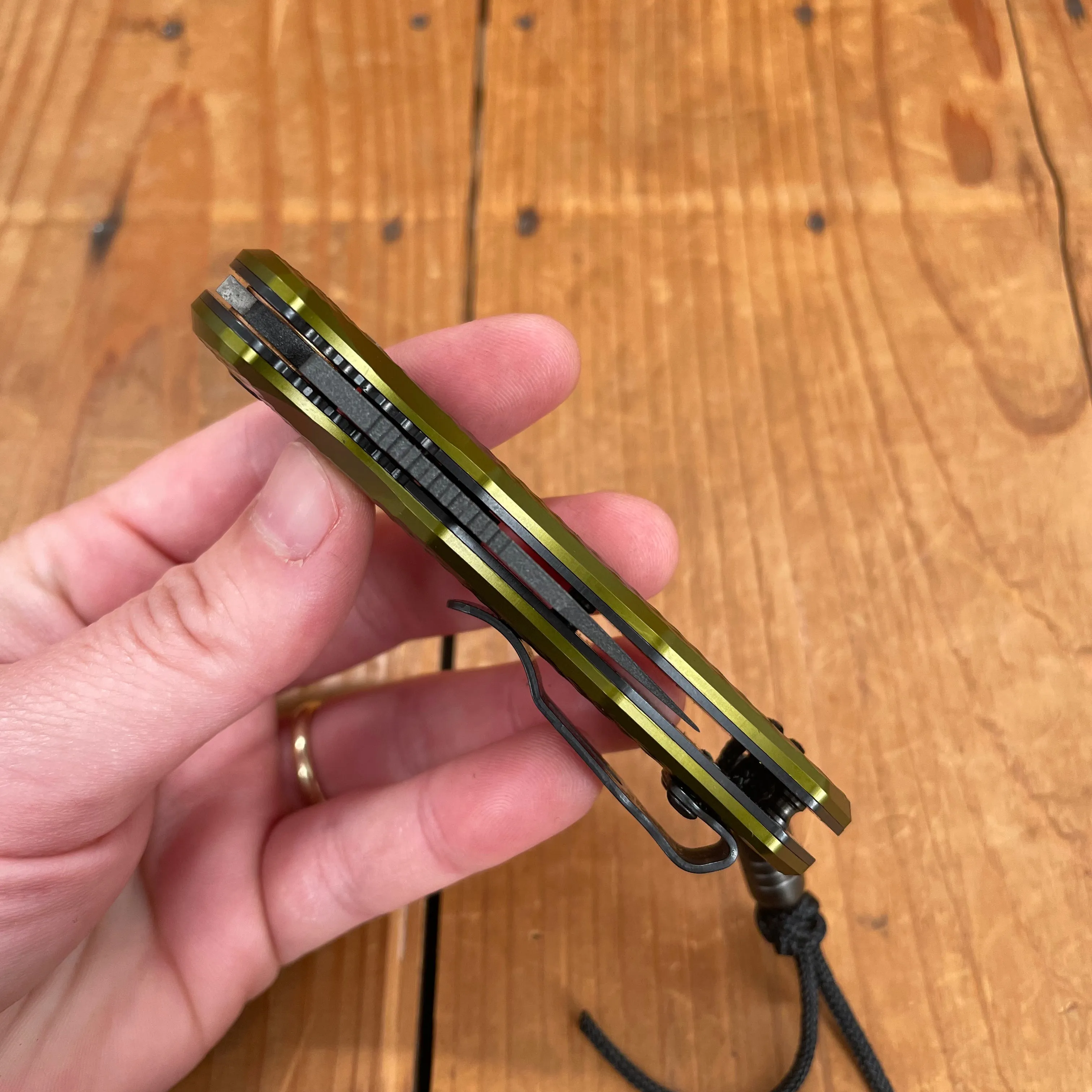Benchmade 2950BK-2 Partial Immunity Wharncliffe CPM-M4 Auto AXIS Lock Woodland Green Handle