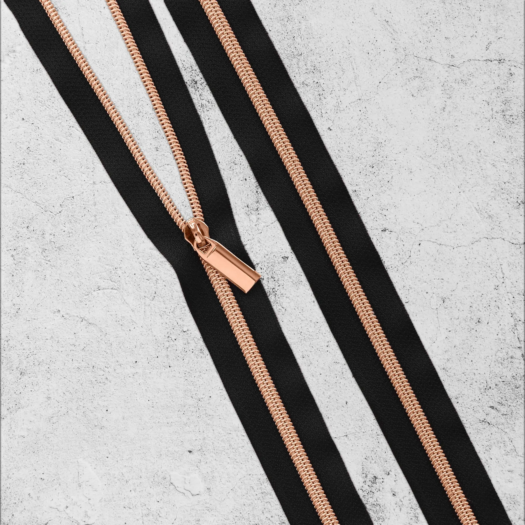 Black Nylon Coil Zippers