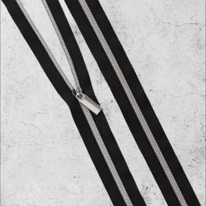 Black Nylon Coil Zippers