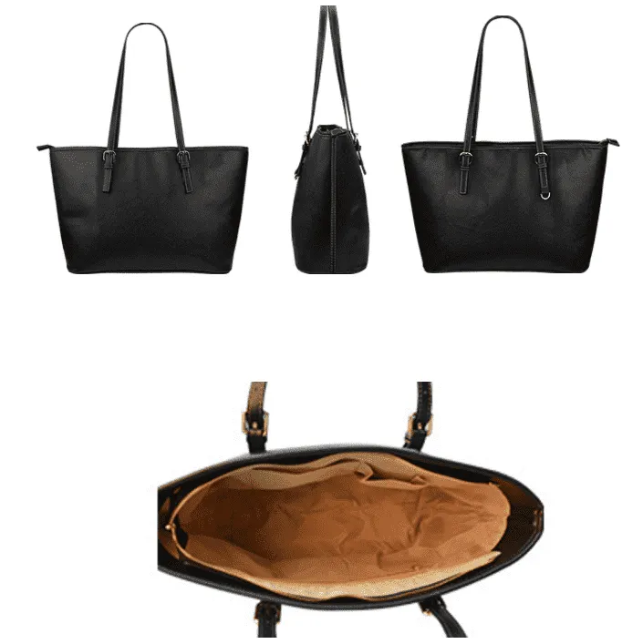 Book Spine Leather Totes