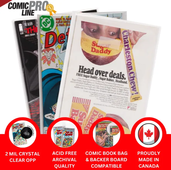 Bulk OPP Silver Size Comic Bags - 1000 Loose Bags Per Case