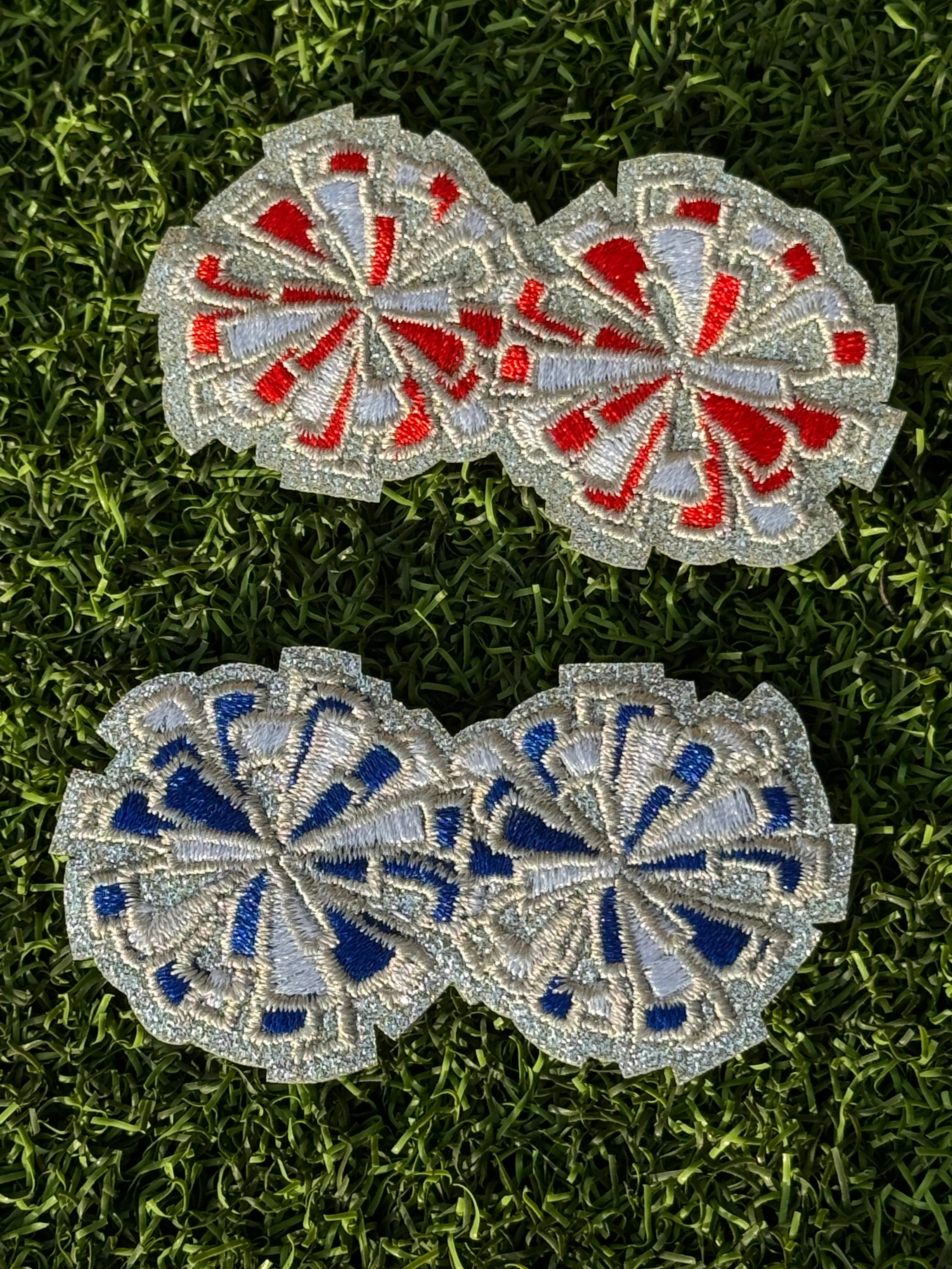 Cheer Pom Pom Iron On Patches