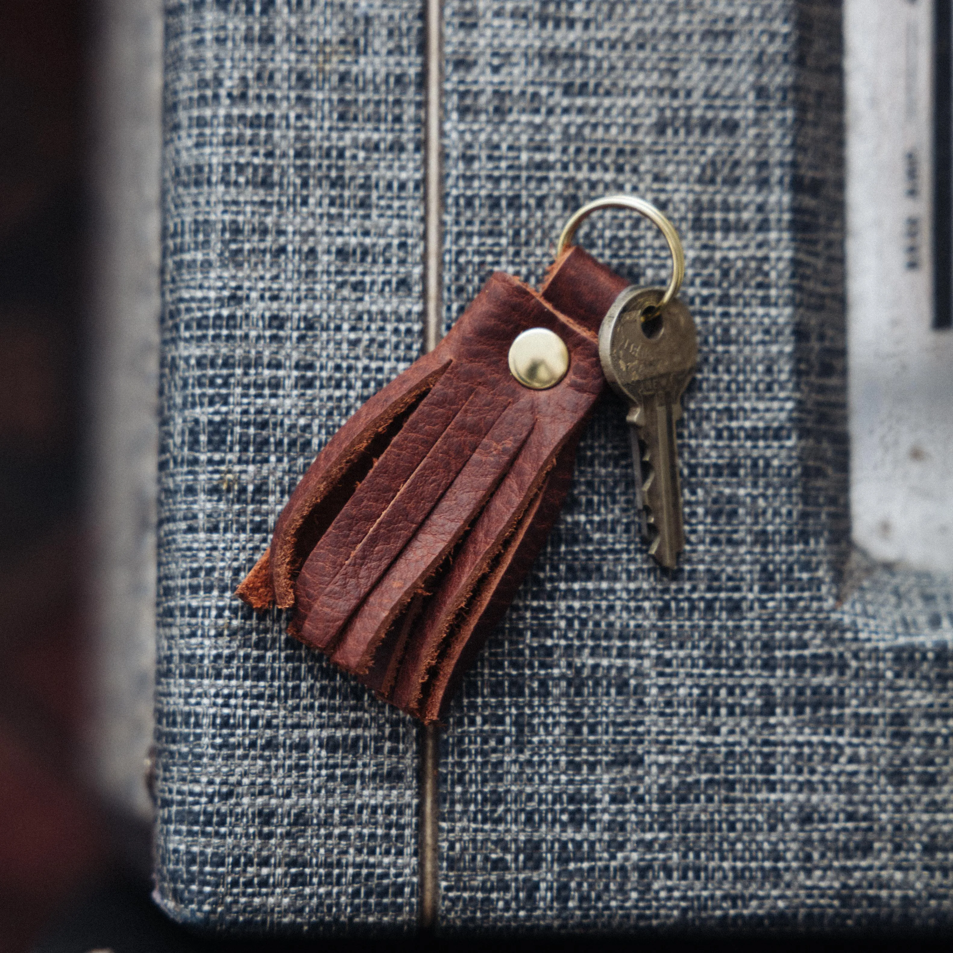 Cognac Heritage Tassel Keychain