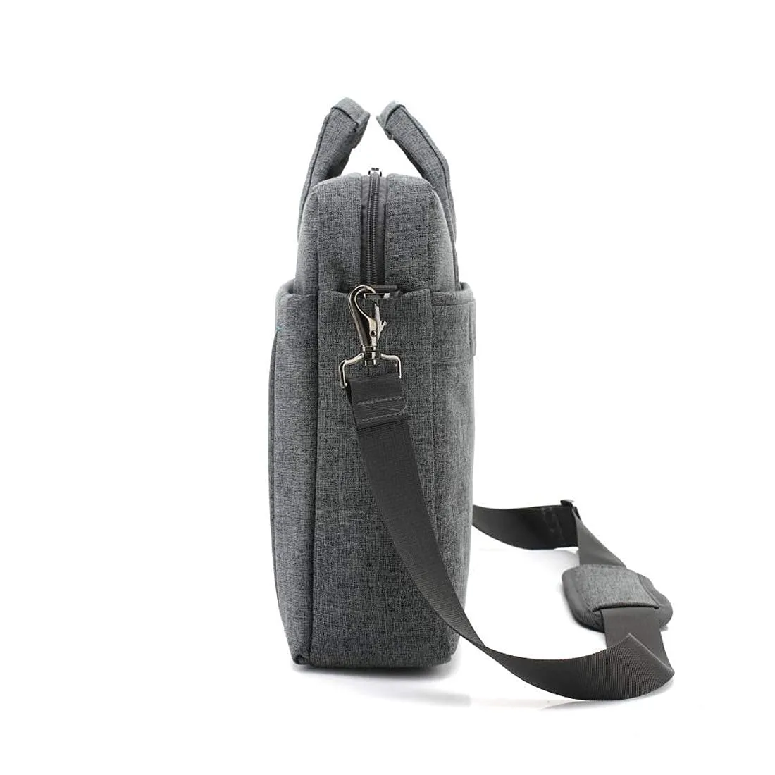 CoolBELL Lightweight Slim Nylon Unisex 15.6 inch Laptop Notebook MacBook Messenger Bag (Grey)