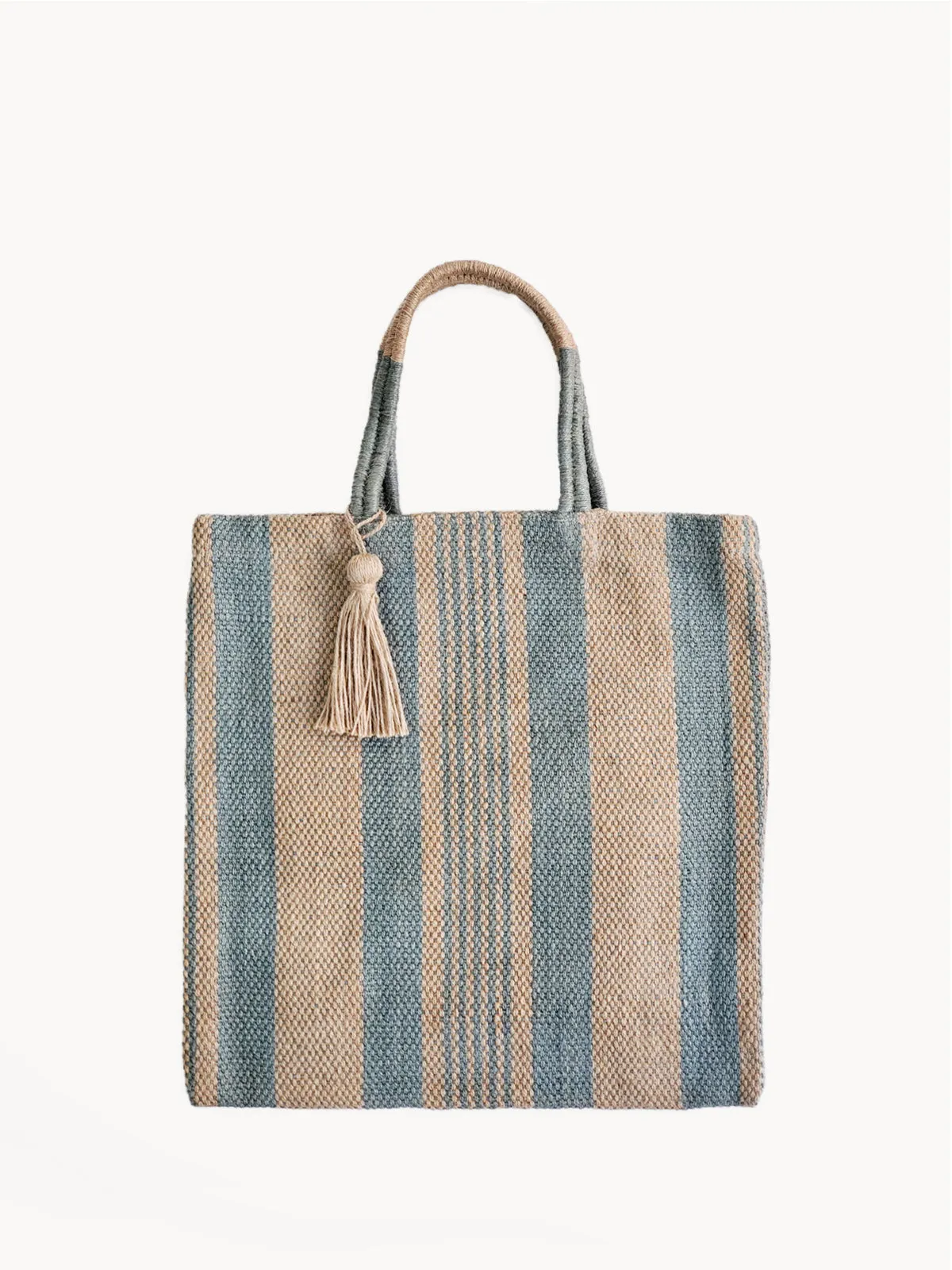 Dora Jute Tote Bag | Pale Green