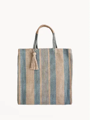 Dora Jute Tote Bag | Pale Green