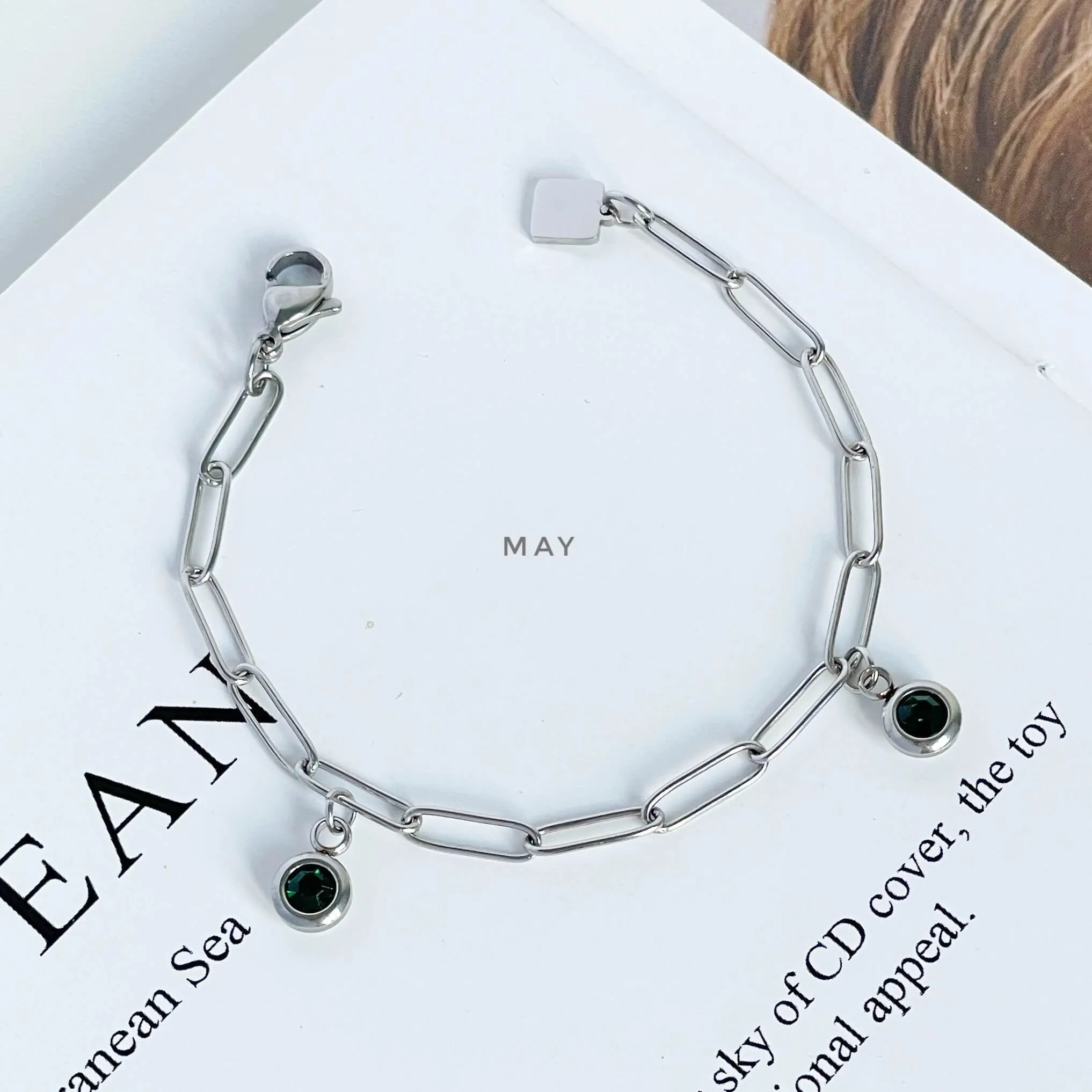 Double Birthstone Bracelet (Jan-June)