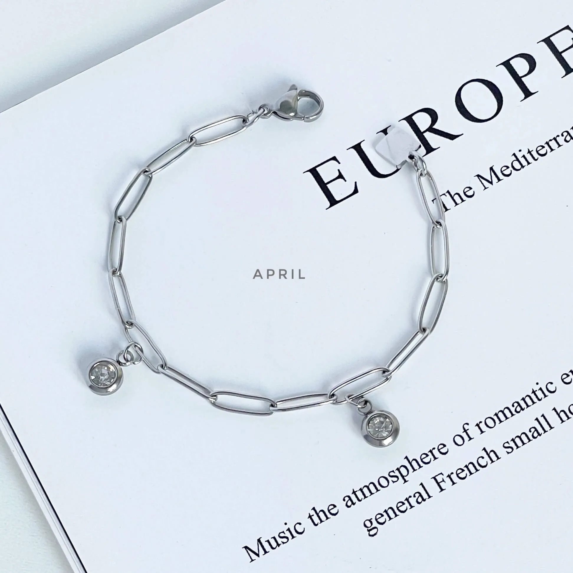 Double Birthstone Bracelet (Jan-June)