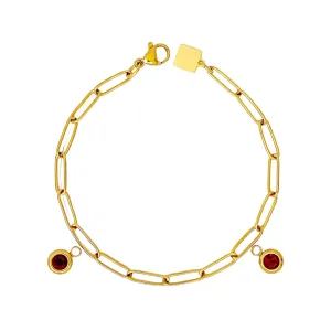 Double Birthstone Bracelet (Jan-June)