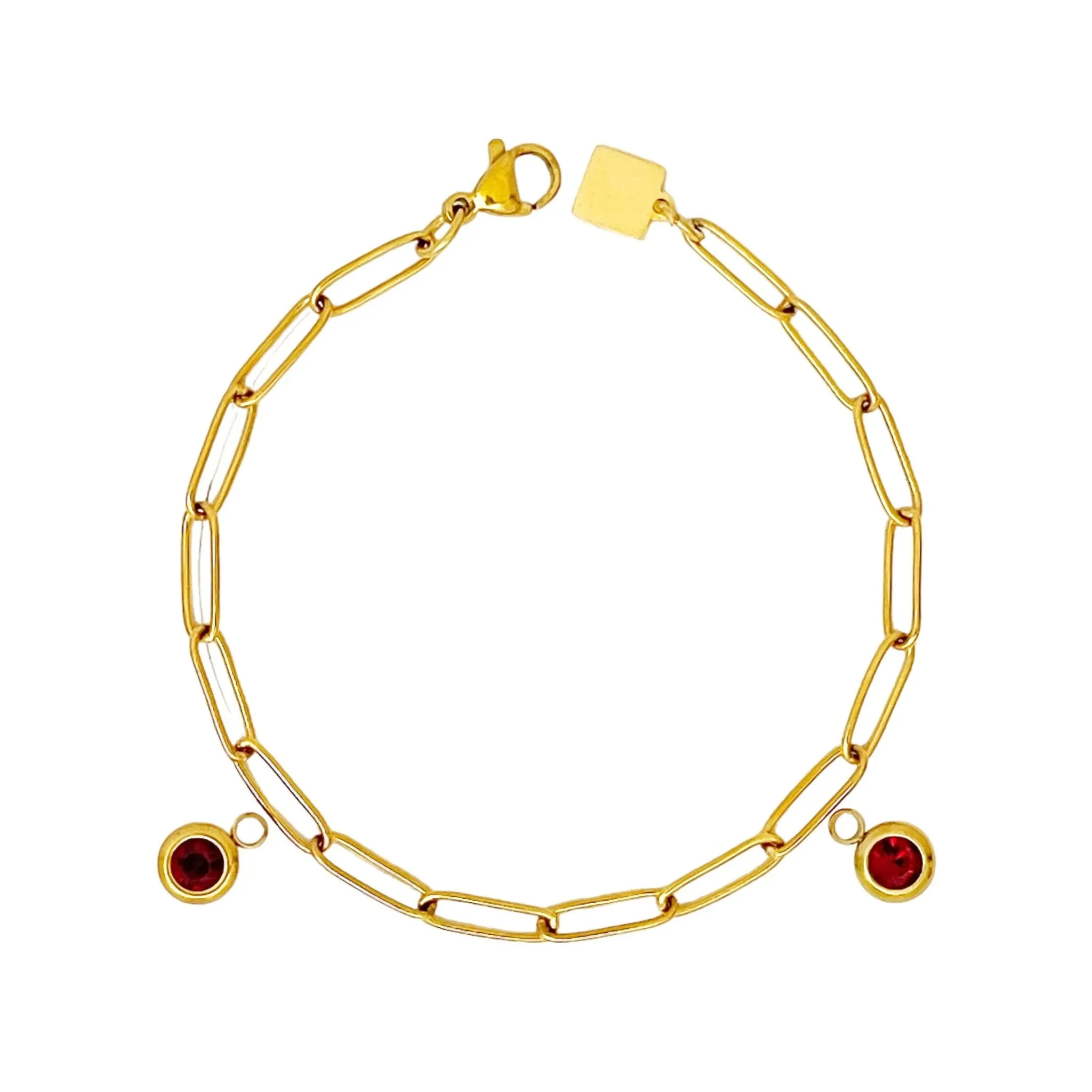 Double Birthstone Bracelet (Jan-June)