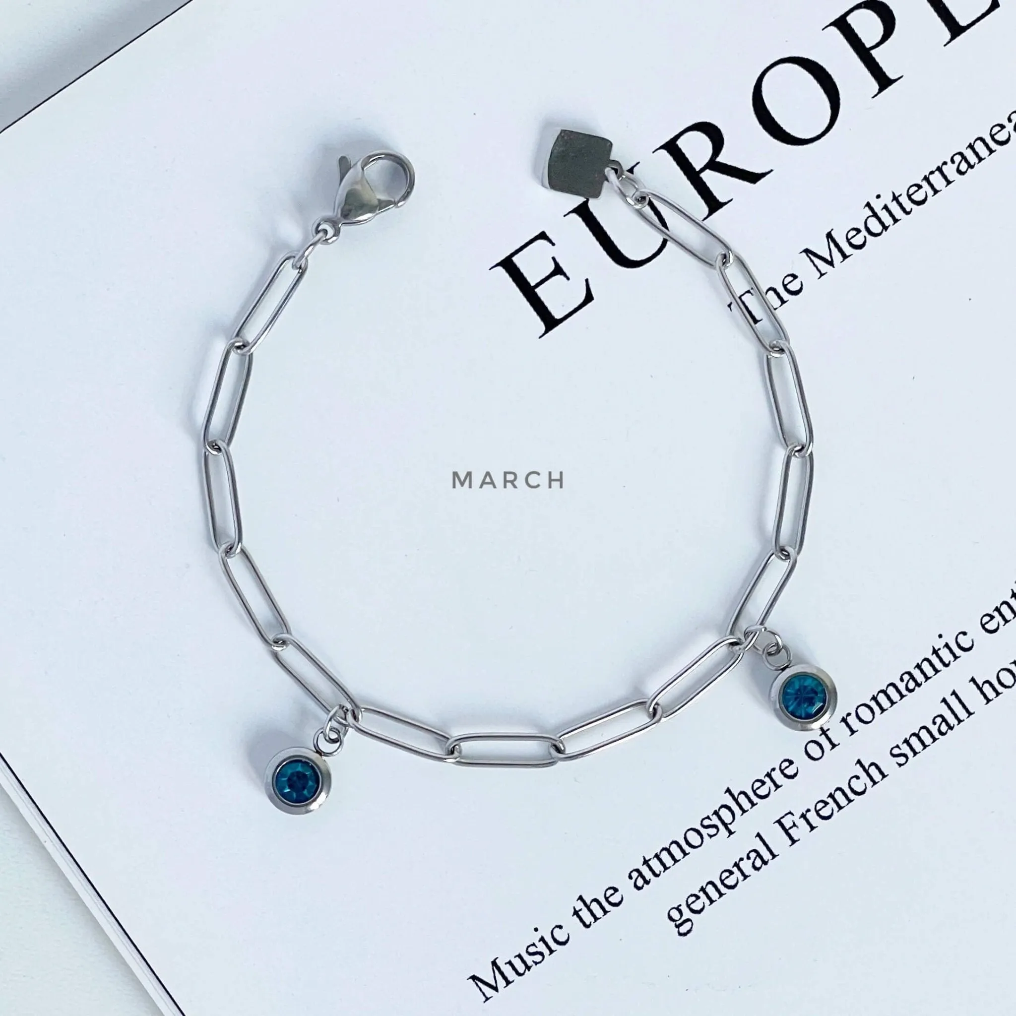 Double Birthstone Bracelet (Jan-June)