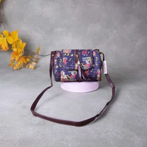 Easy Sling Blue Colour with Kalamkari Design