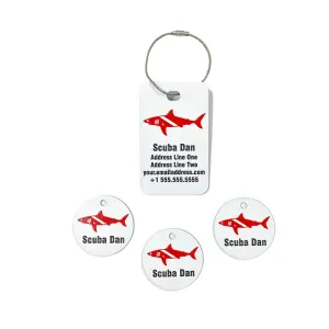 Full Color Scuba Equipment Tag Combo Pack