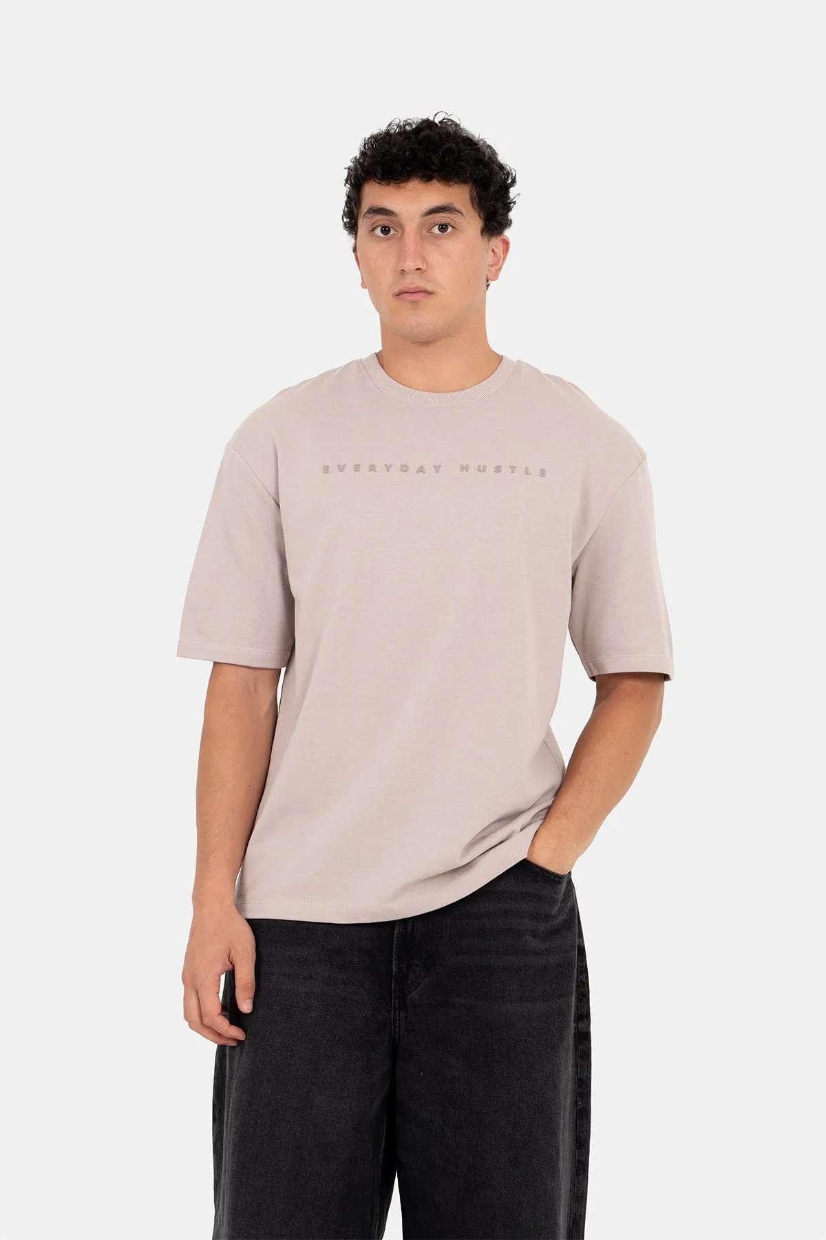 Hustle Loose Fit Casual Oversize T-Shirt