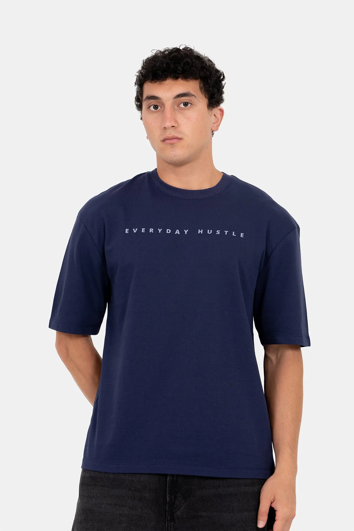 Hustle Loose Fit Casual Oversize T-Shirt