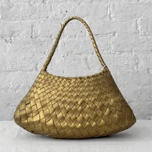 Luxury Gold Leather Dragon Diffusion Rosanna Handbag - Elegant Chic Design