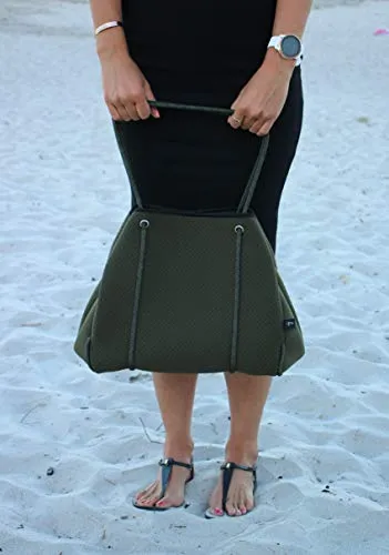 Pole Tribe Large Neoprene Tote Bag Versatile and Lightweight Neoprene Bag