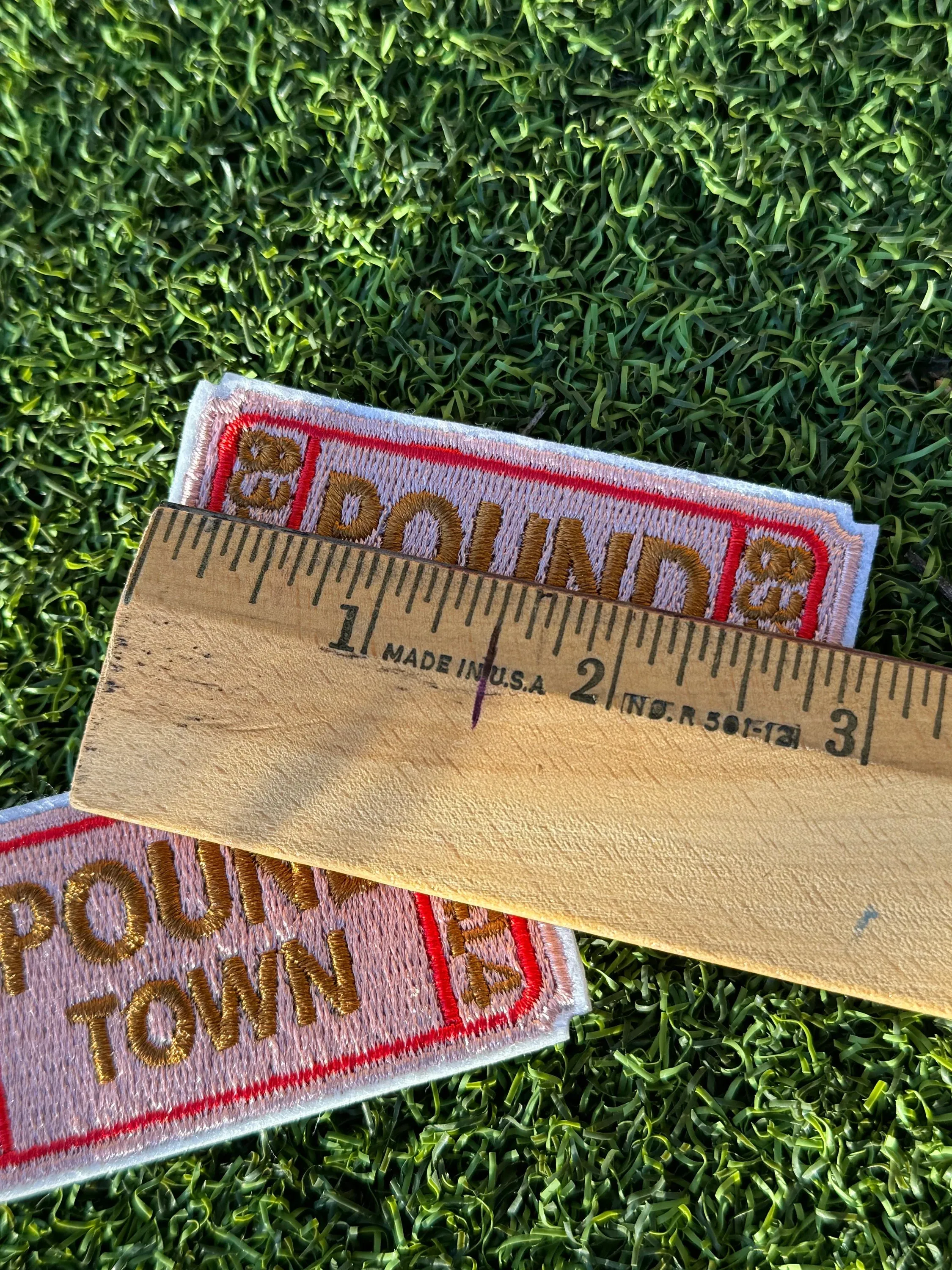 Pound Town Ticket Stub Iron On Patch