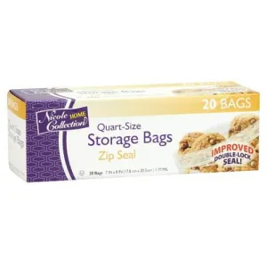 Premium Heavy Weight Plastic Zip Seal Storage Bags<br/>Size Options: 1qt Storage Bag