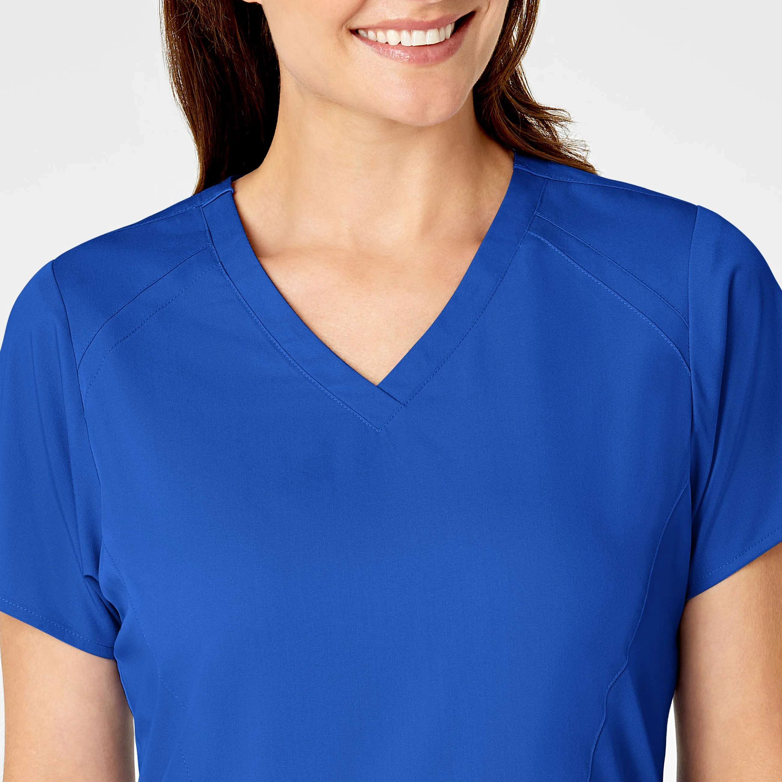 PRO Women's Four Pocket V-Neck Scrub Top - Royal