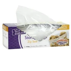 Quart - Zip Seal Bags - 40 Count (Case Qty: 1920)