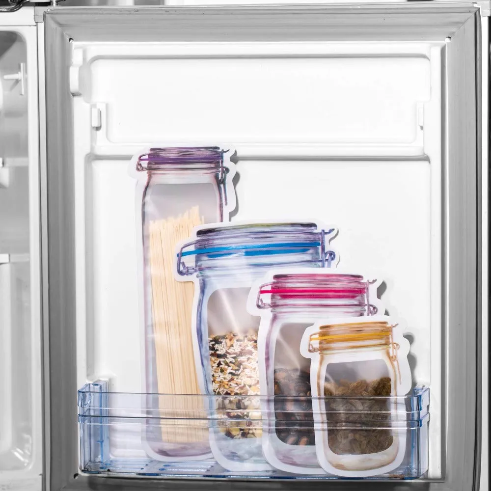 Reusable Mason Jar Zipper Bags - EcoSeal