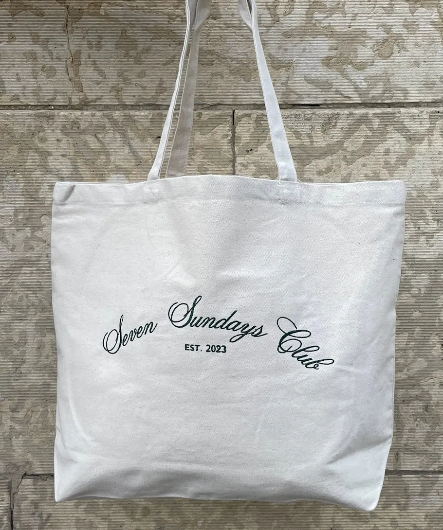 Seven Sundays Canvas Tote Bag | Green