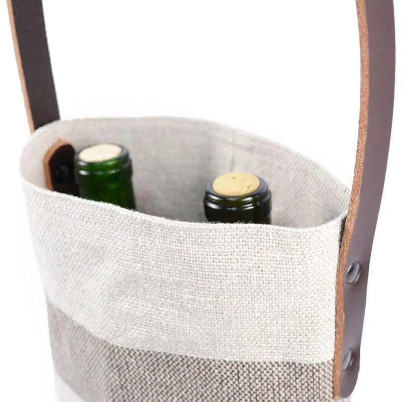 South Stripe Wine Tote