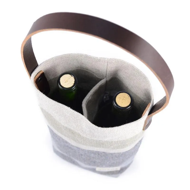 South Stripe Wine Tote