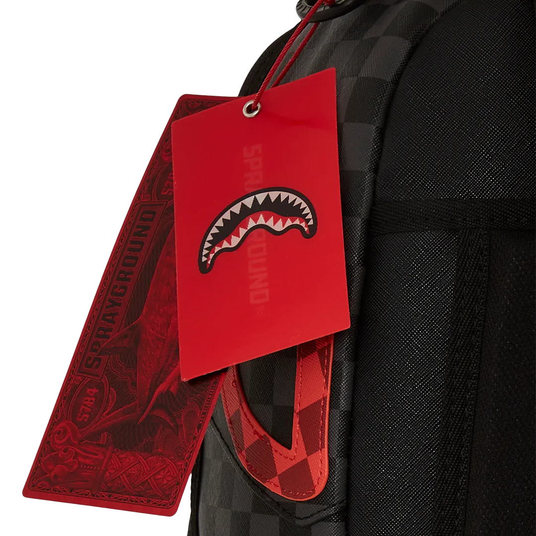 Sprayground Evil Genius Backpack - Black / Red / Brown