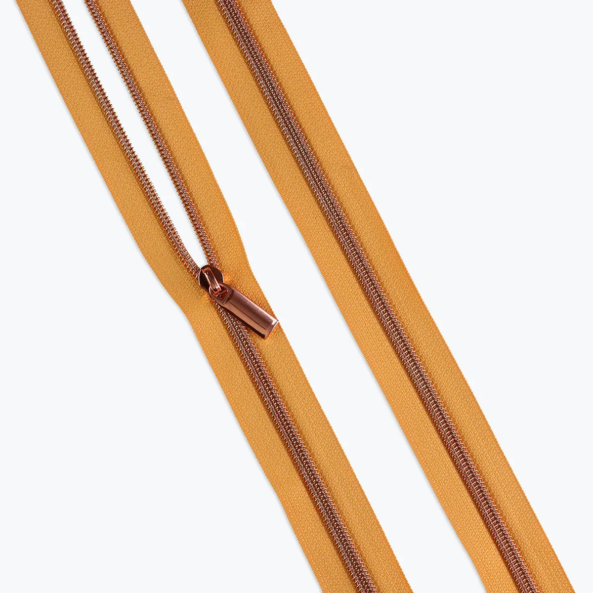 Tangerine Nylon Coil Zippers