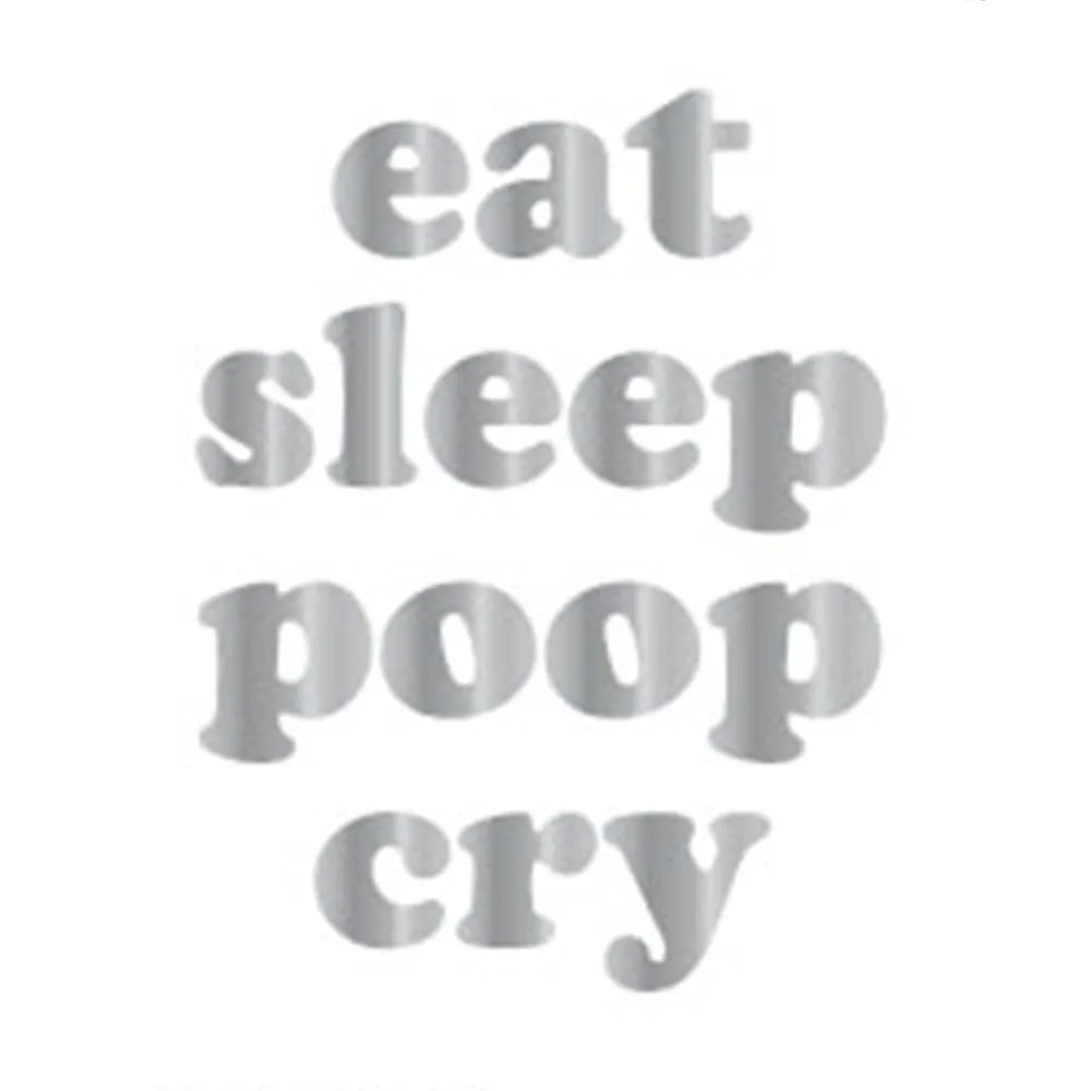 Up Town Baby Ub Foil Eat Sleep Poop/I Roll