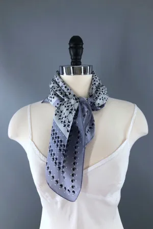 Vintage Totes Rain Scarf with Umbrellas Novelty Print