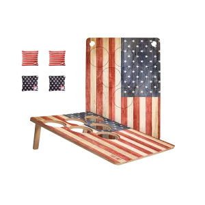 Vintage USA Flag Jamboree 6H Cornhole Pong