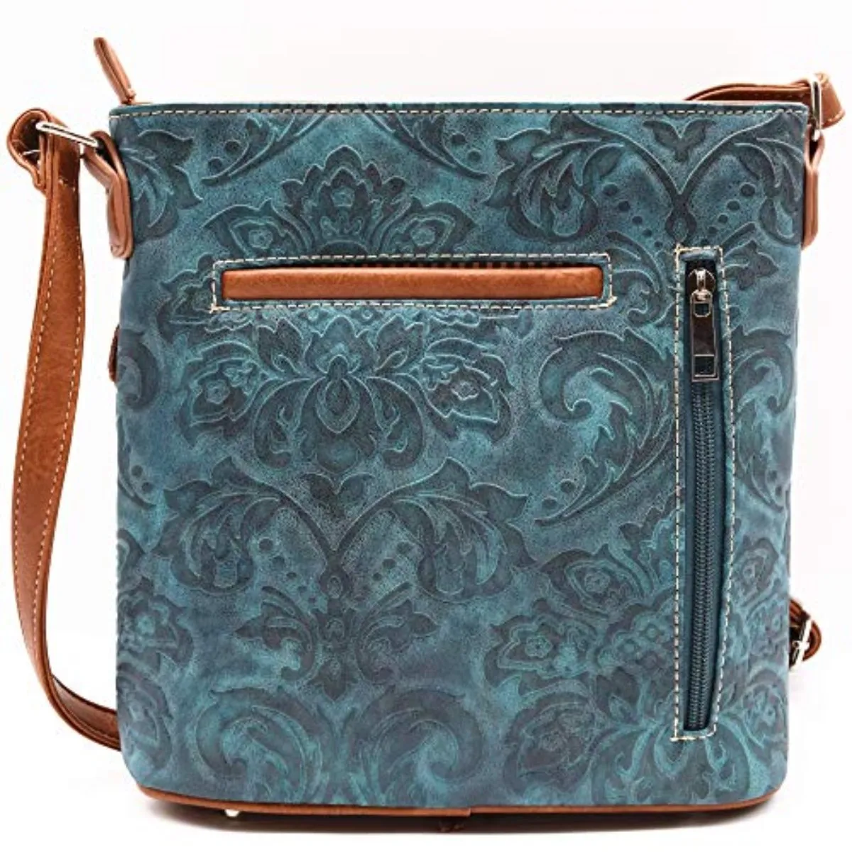 Western Cowgirl Leather Fringe Crossbody Purse