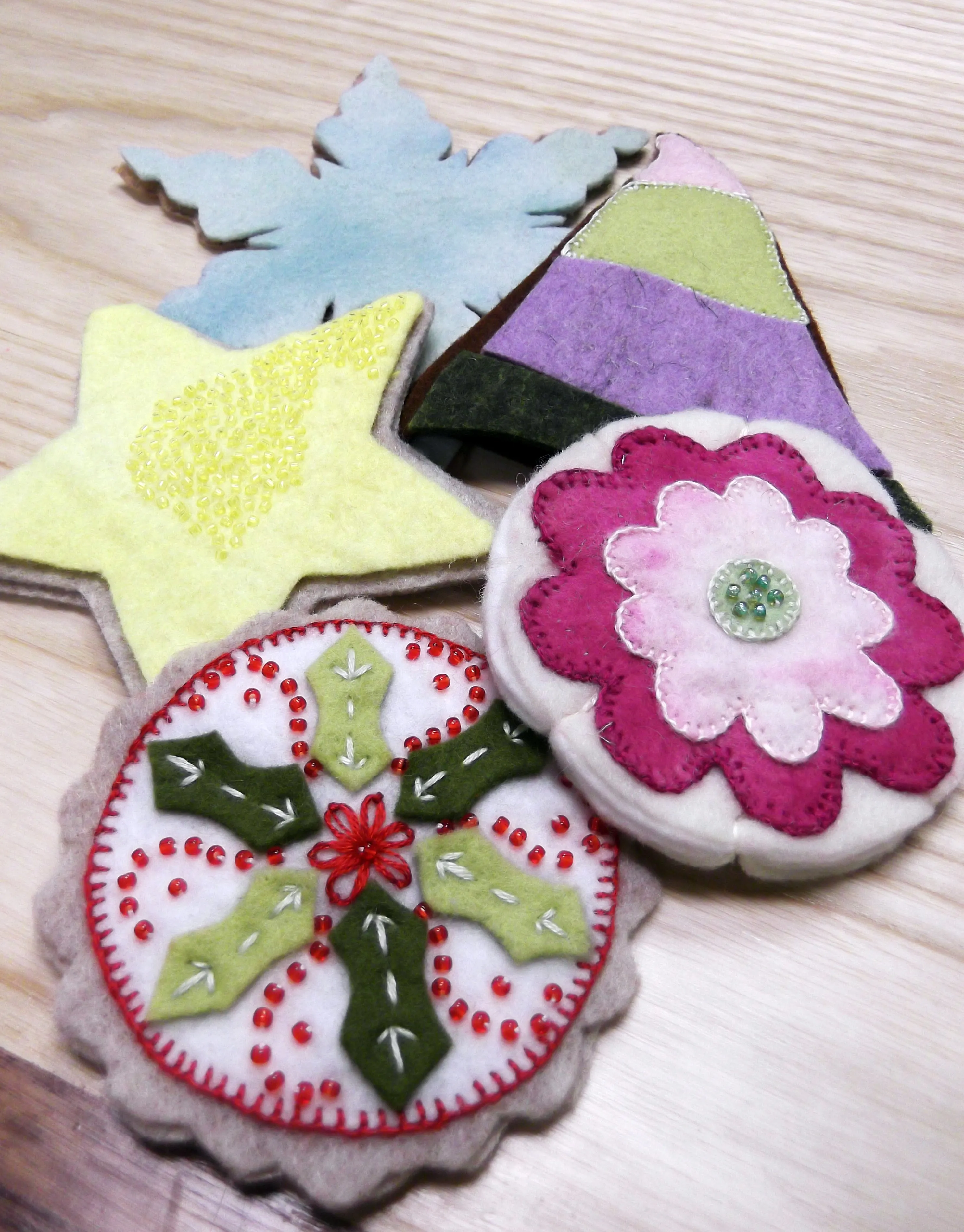 Wool Blend 6"x6" Felt Squares - Holiday
