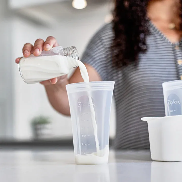 Zip Top Breast Milk Bag Set   Freezer Tray
